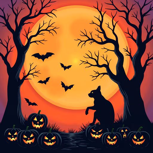 Halloween Night Illustration
