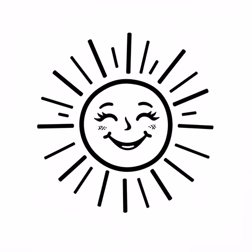 Happy Sun Illustration