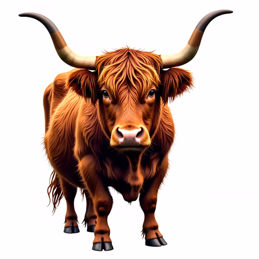 Highland Cow Illustration