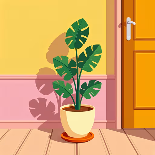 Interior Plant Illustration