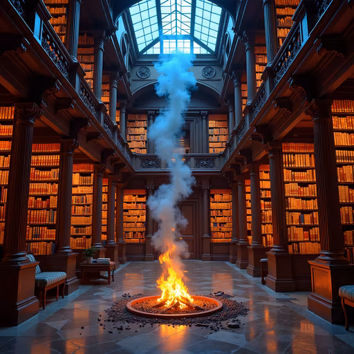 Library Bonfire