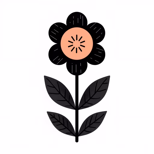 Minimalist Flower Illustration