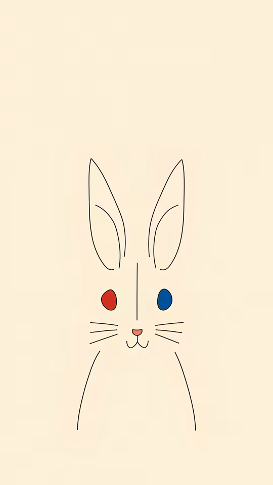 Minimalist Rabbit Illustration
