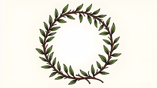 Olive Wreath Illustration