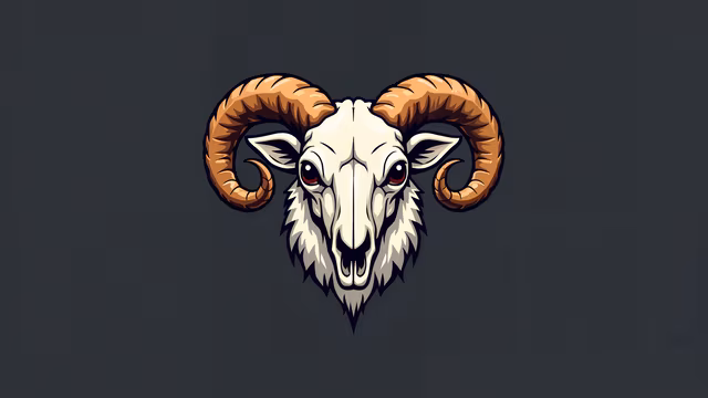 Ram Skull Illustration