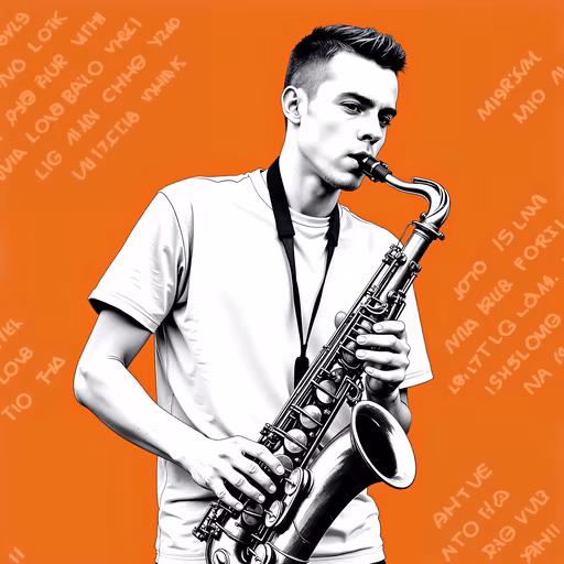 Saxophonist Illustration