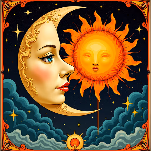 Sun and Moon Portrait