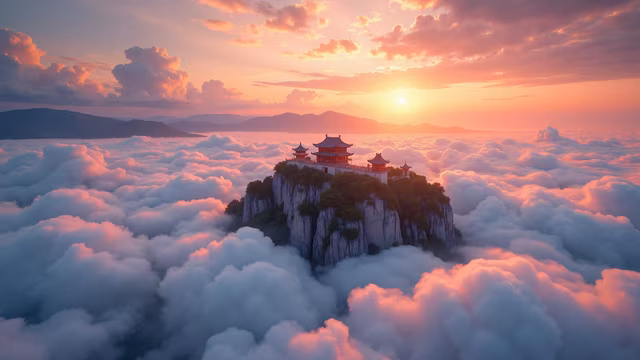 Temple Above the Clouds
