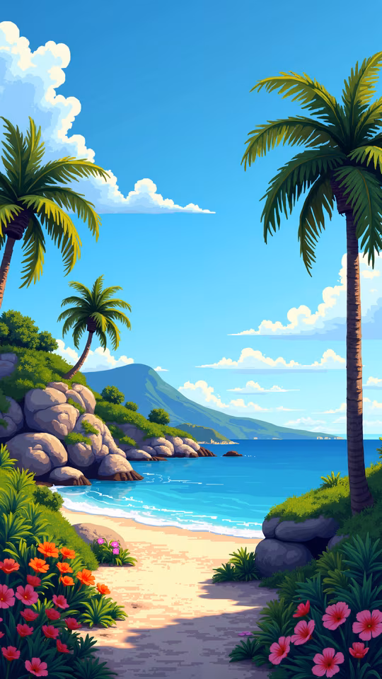 Tropical Paradise Illustration