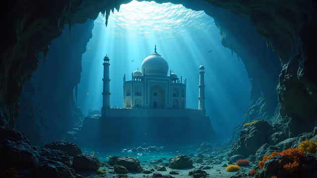 Underwater Taj Mahal