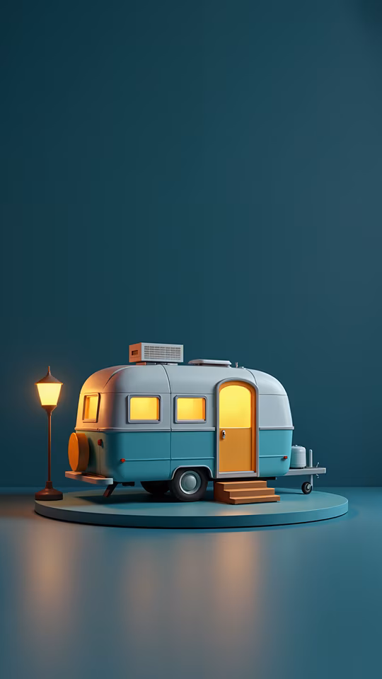 Vintage Camper Illustration