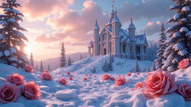Winter Fairytale Castle