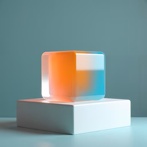 Abstract Cube on Pedestal