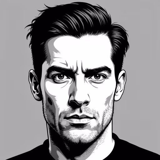 Angry Man Illustration