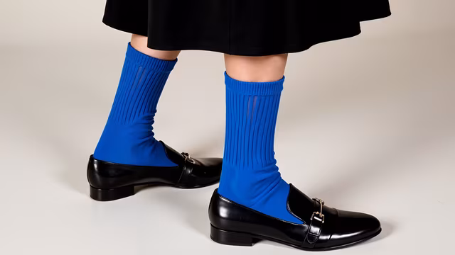 Bright Blue Socks