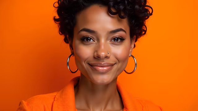 Bright Orange Portrait
