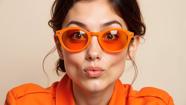 Bright Orange Sunglasses