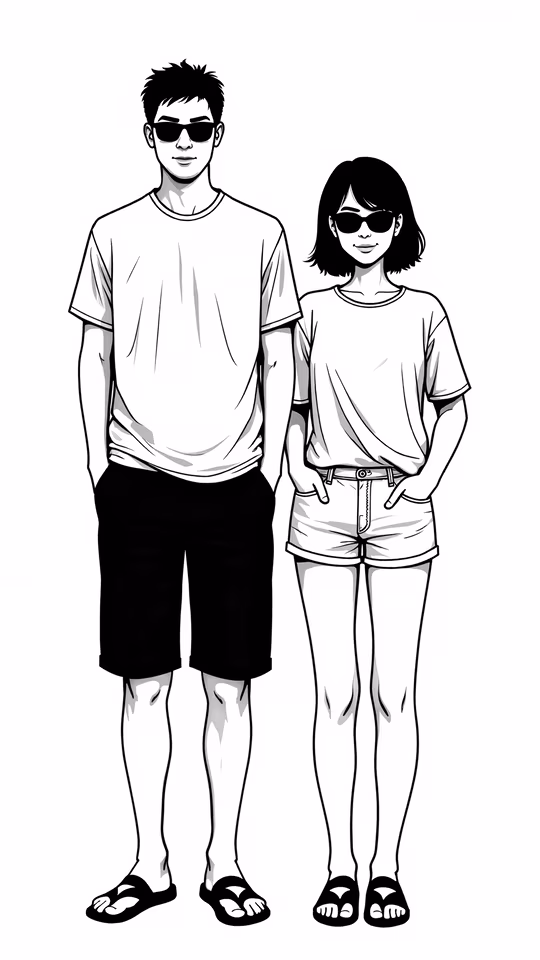 Casual Couple Illustration