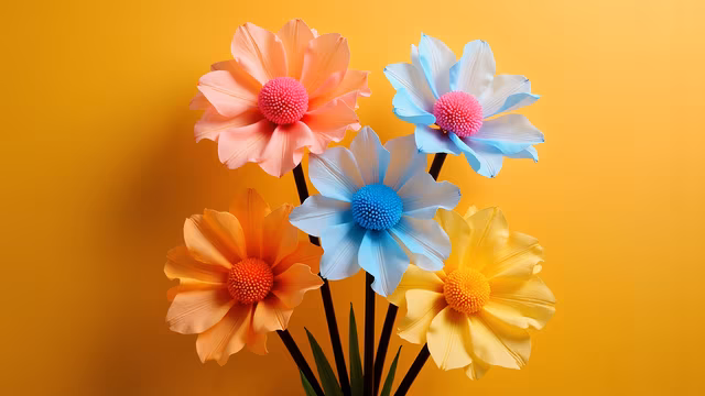 Colorful Paper Flowers