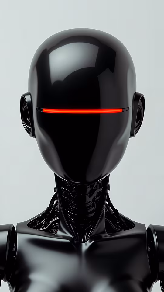Cyborg Head Illustration