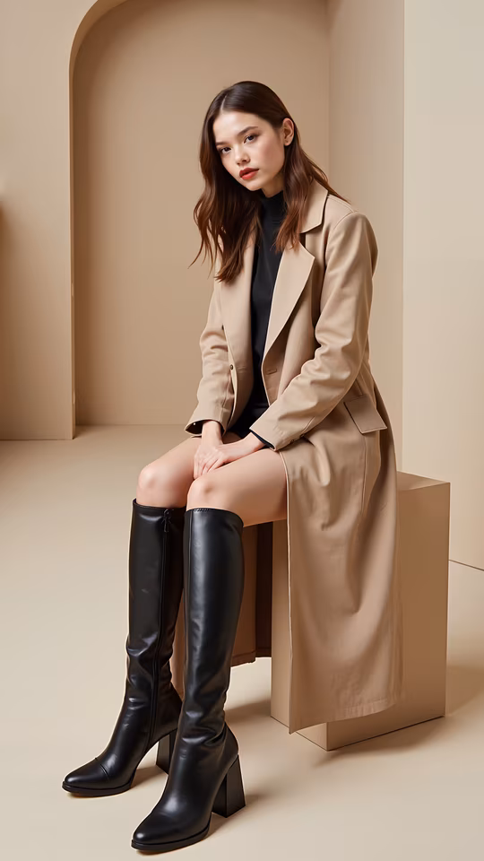 Fashion Model Sitting