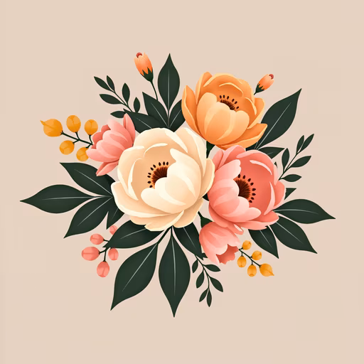 Floral Bouquet Illustration