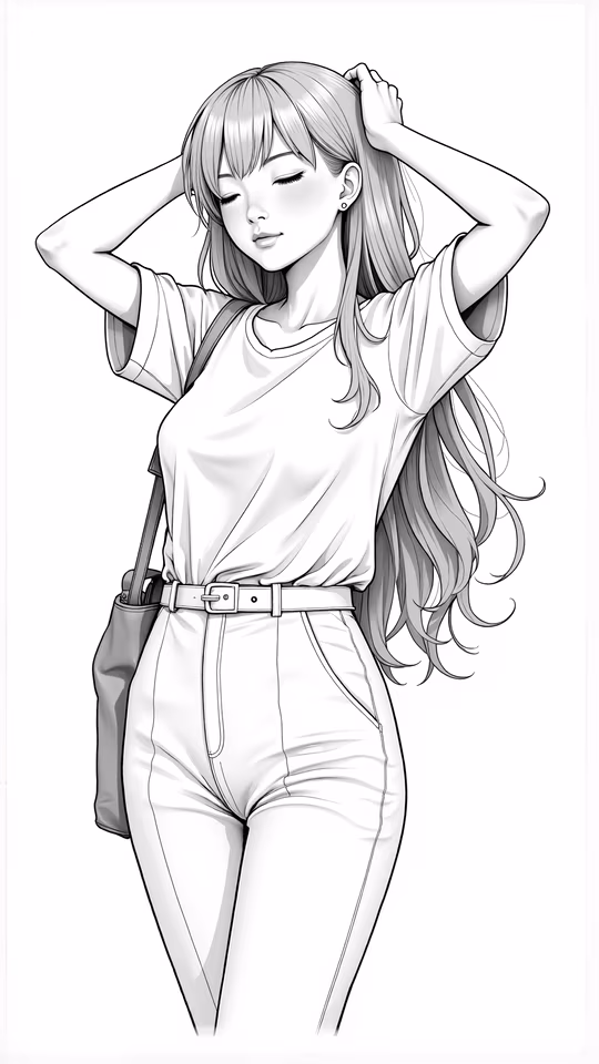 Girl with Long Hair