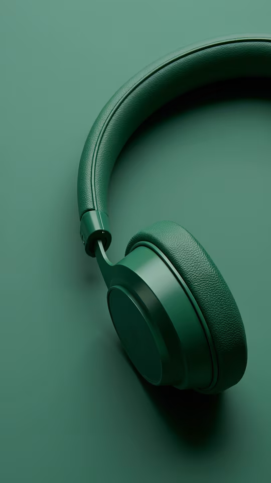 Green Headphones