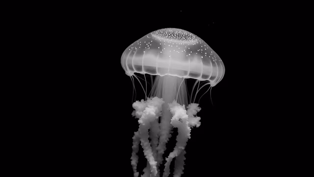 Jellyfish in Black and White