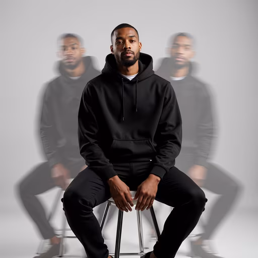 Man in Black Hoodie