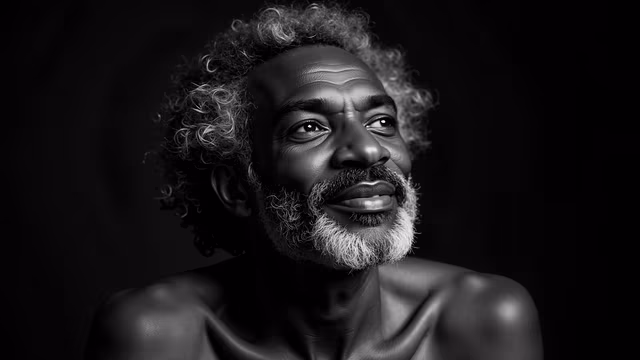 Man with Curly Hair