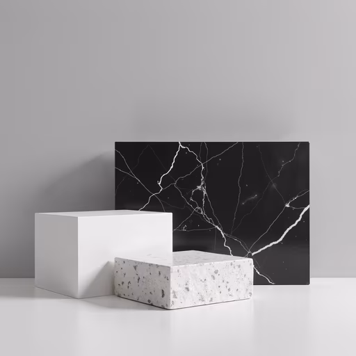 Minimalist Marble Composition