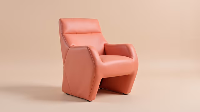 Modern Coral Armchair