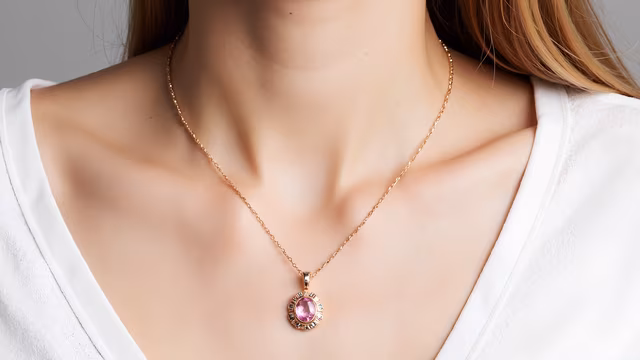 Pink Gemstone Necklace