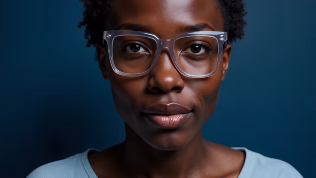Serious Glasses Portrait