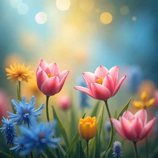 Spring Flowers Illustration