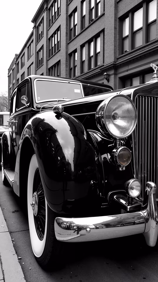 Vintage Car Reflection