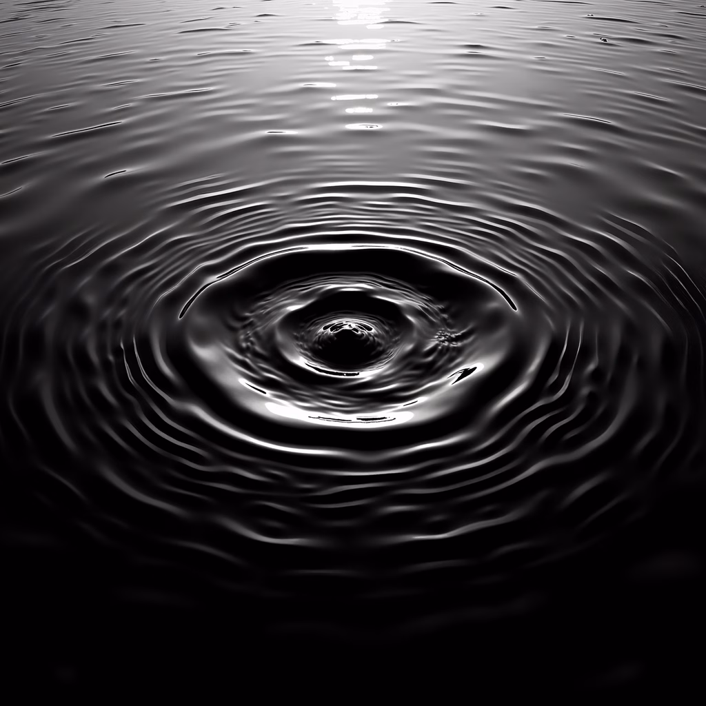 Monochrome water ripple pattern