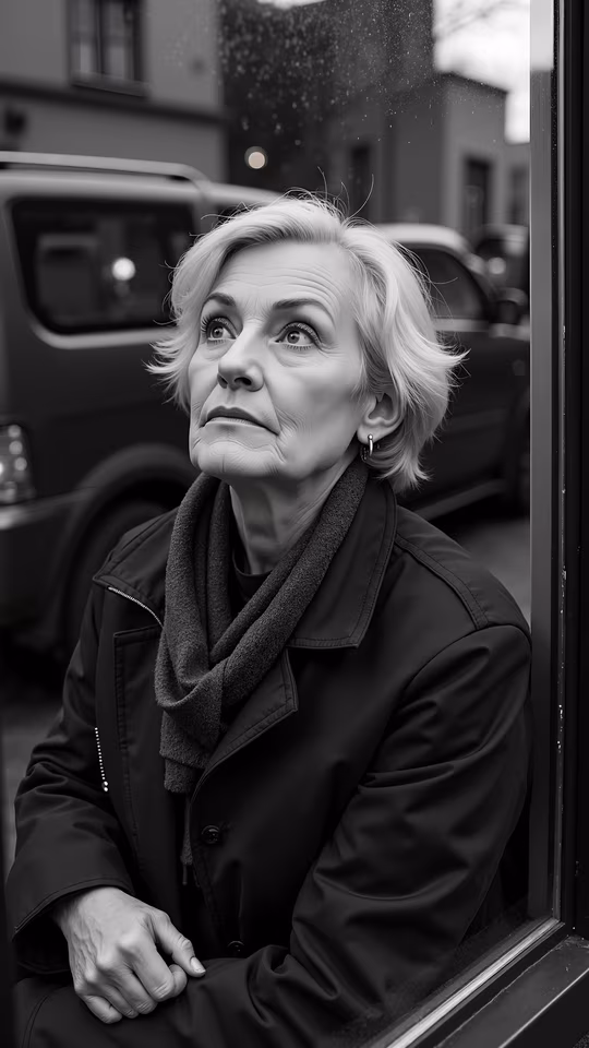 Woman Looking Up