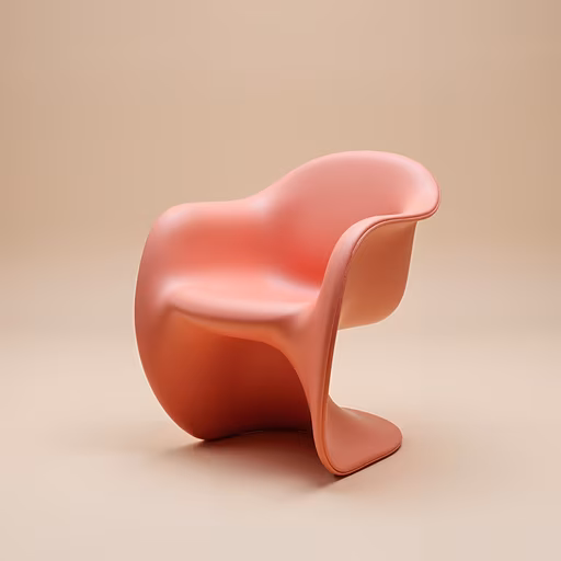 Abstract Chair Illustration