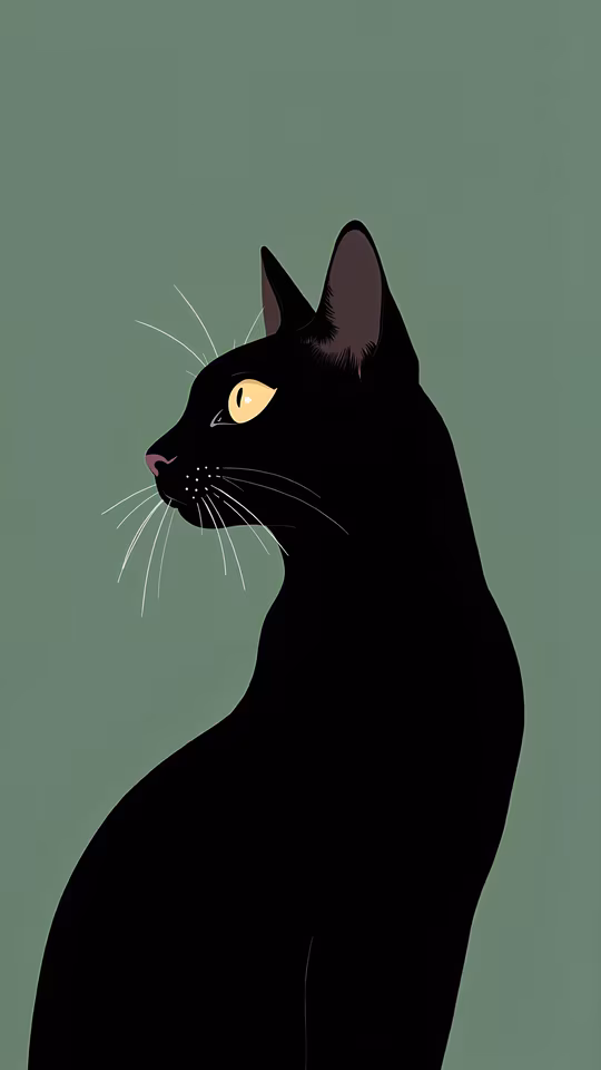 Black Cat Illustration