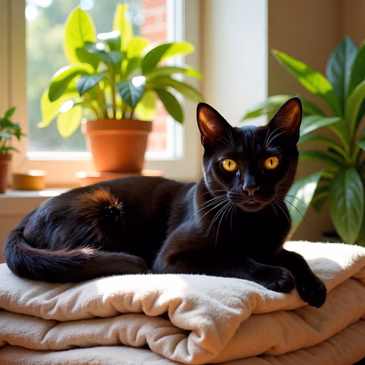 Black Cat Relaxing