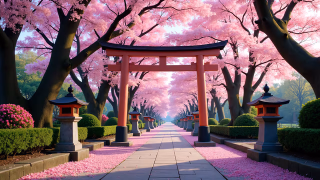 Cherry Blossom Pathway