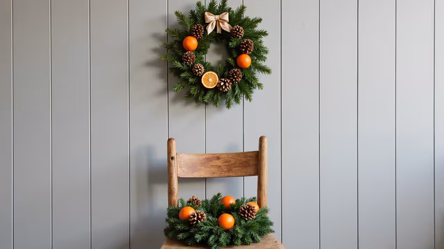 Christmas Wreath with Oranges