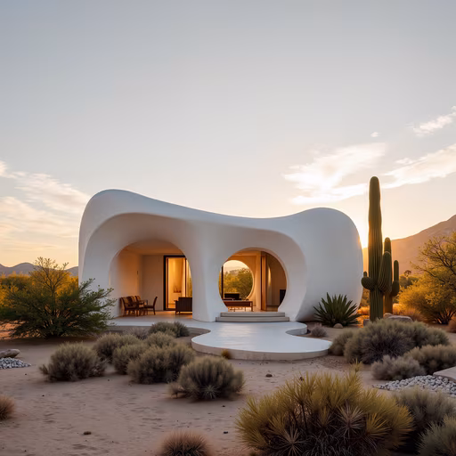 Curved Desert Retreat