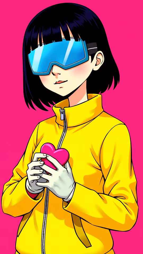 Cyberpunk Girl with Heart