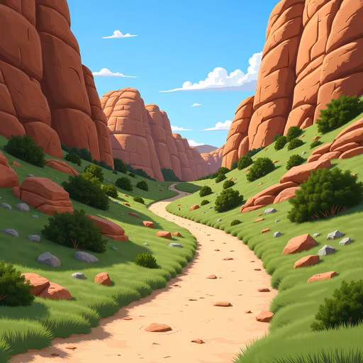 Desert Path Illustration
