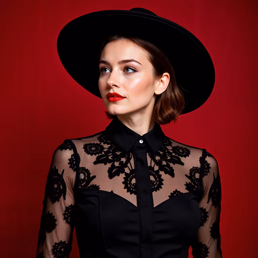 Elegant Lady in Black