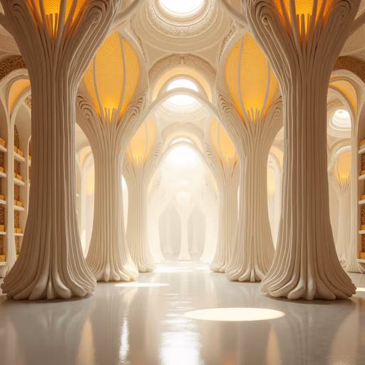 Ethereal Forest Hallway