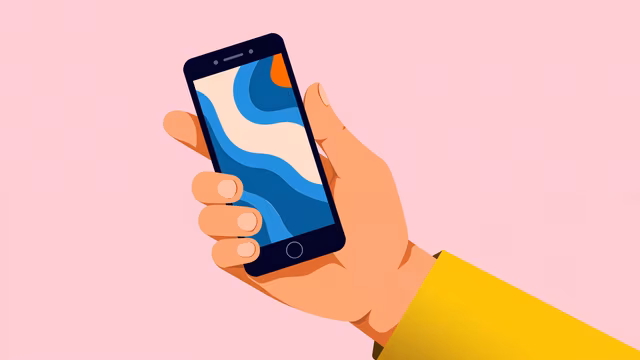 Hand Holding Smartphone